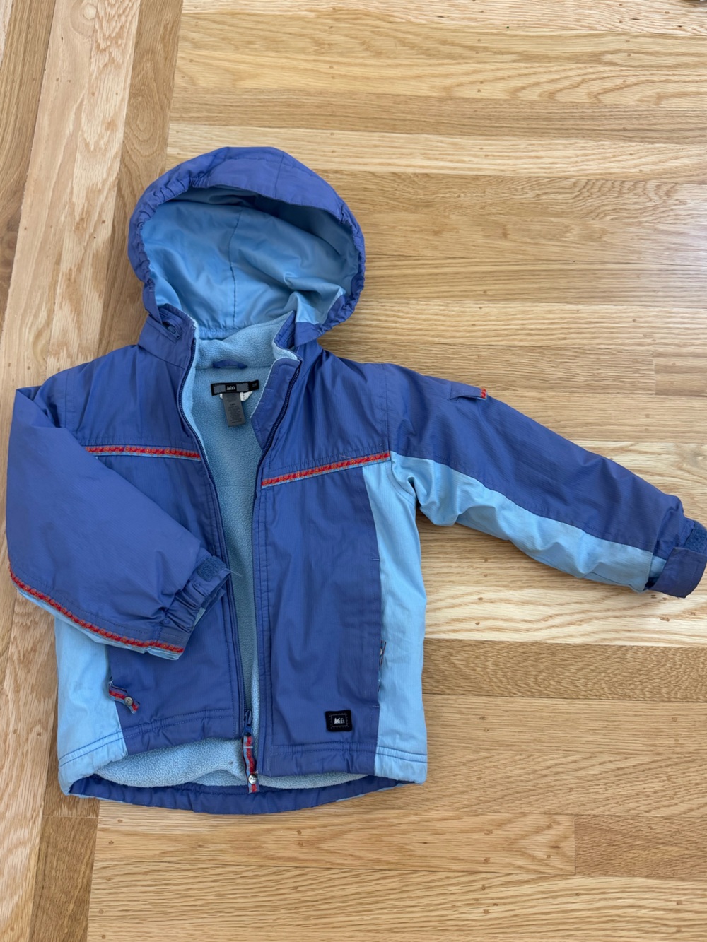 REI Kids Vintage Fleece-Lined Hooded Raincoat